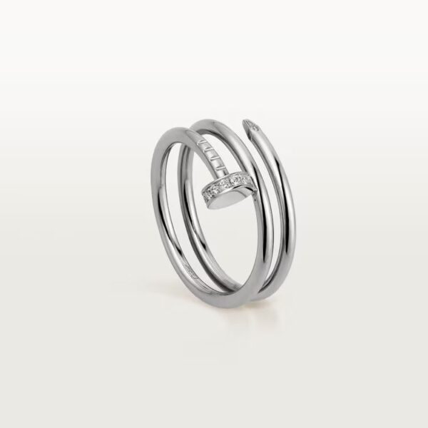 Cartier Juste un Clou ring, double, diamonds