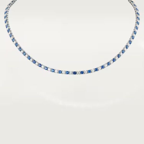 Cartier  Essential Lines necklace, brilliant-cut sapphires and diamonds