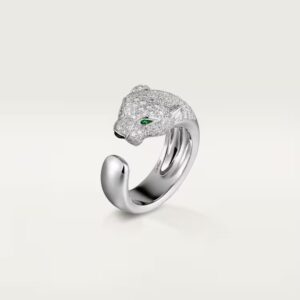 Cartier Panthère de Cartier ring, medium model, half-paved