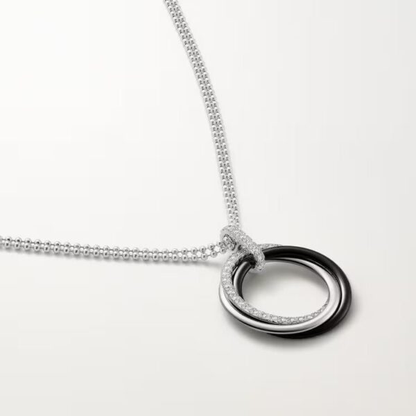 Cartier Trinity pendant, ceramic, diamonds - Image 2