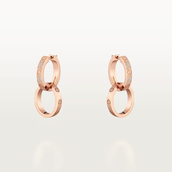 Cartier LOVE earrings, multiwear, half-paved - Image 4