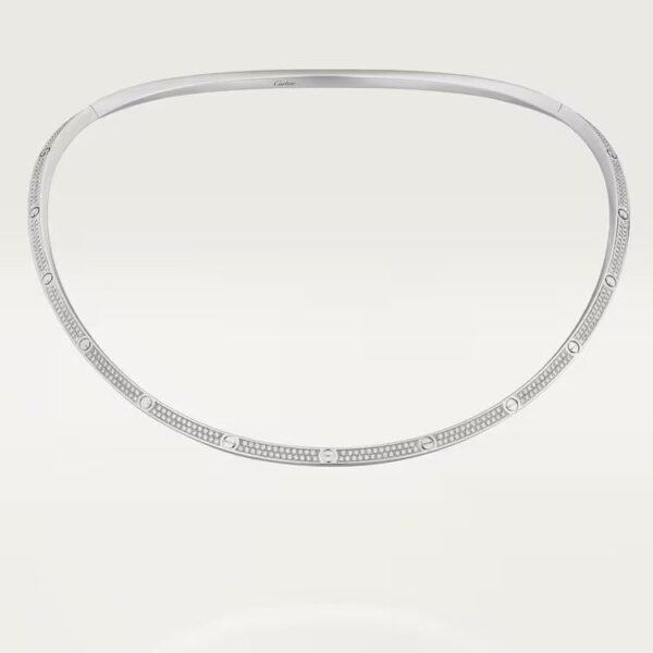 Cartier LOVE torque necklace, paved
