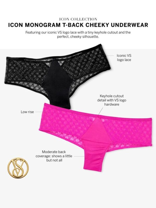 Victoria's Secret Icon by Victoria's Secret Lace Cheeky Panty - Image 3