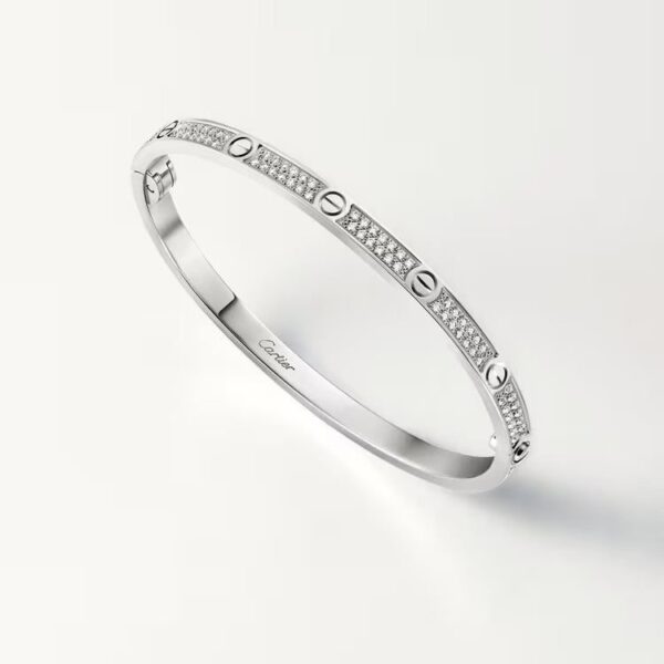Cartier LOVE bracelet, small model, paved - Image 2