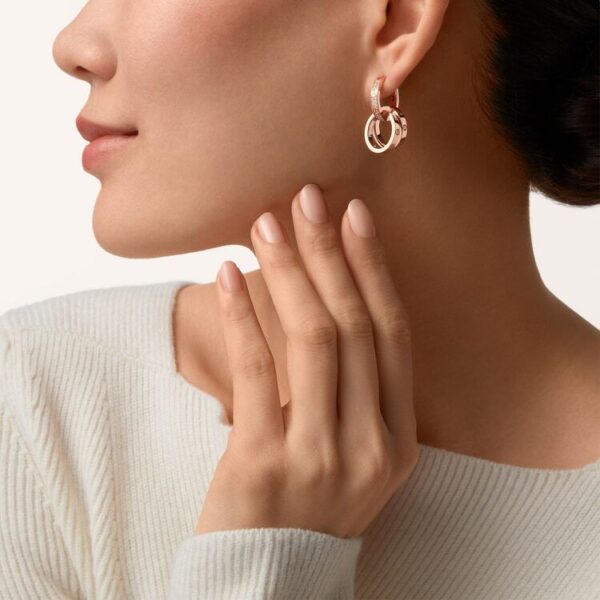 Cartier LOVE earrings, multiwear, half-paved - Image 5