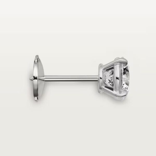 Cartier 1895 stud earrings, 2 brilliant-cut diamonds - Image 3