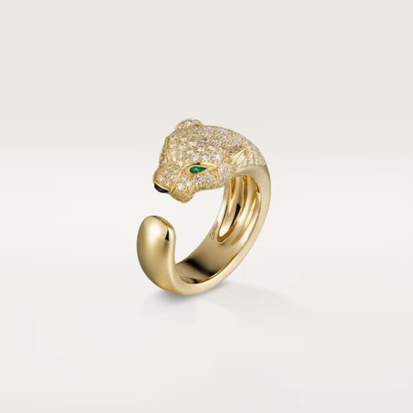 Cartier Panthère de Cartier ring, medium model, half-paved