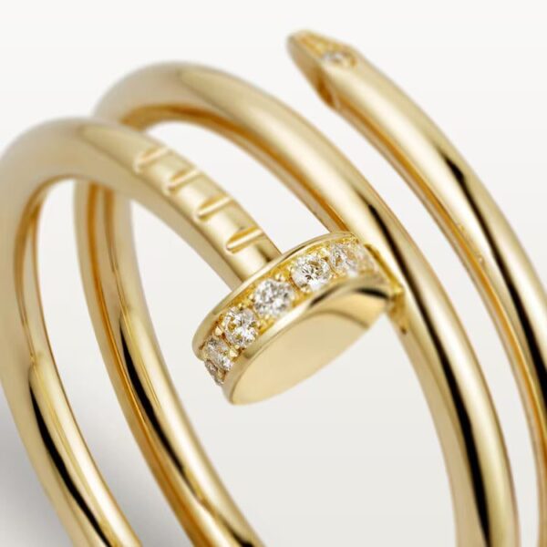 Cartier Juste un Clou ring, double, diamonds - Image 2