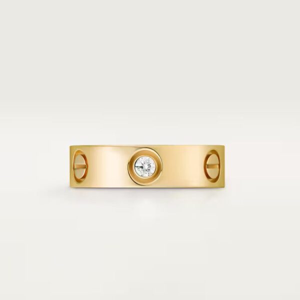 Cartier LOVE ring, classic model, 3 diamonds - Image 3