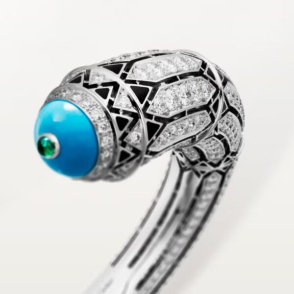 Cartier Géometrie & Contrastes bracelet, turquoise, paved - Image 2