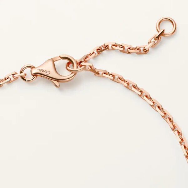 Cartier LOVE bracelet, on chain, half-paved - Image 2