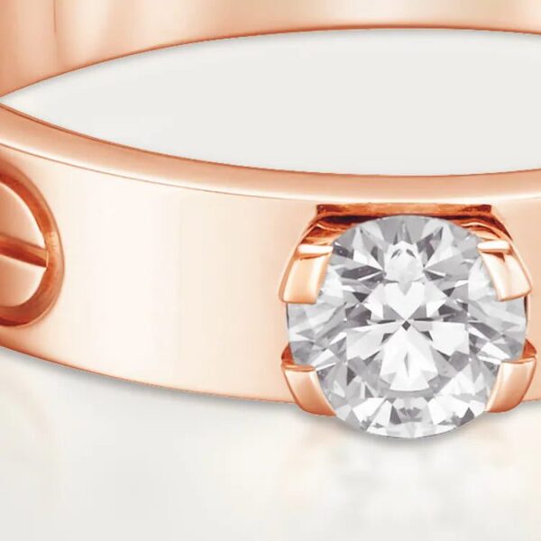 Cartier LOVE solitaire, brilliant-cut diamond - Image 4