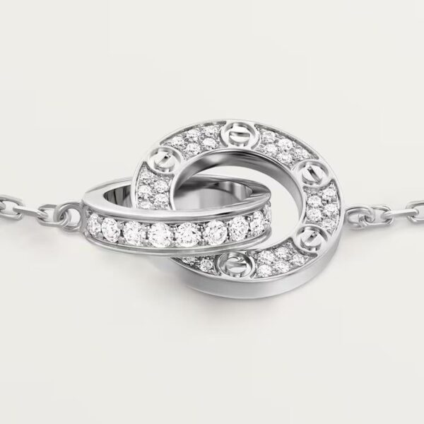 Cartier  LOVE bracelet, on chain, paved - Image 3