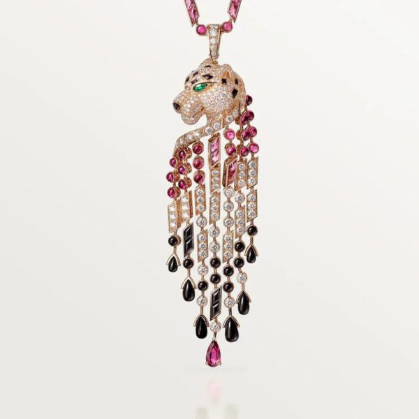 Cartier Panthère de Cartier long necklace, rubellite, large model, paved - Image 3