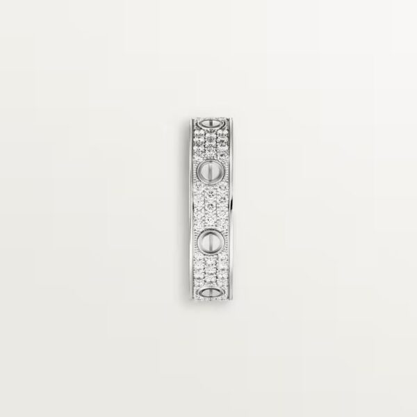 Cartier LOVE ring, small model, paved - Image 4