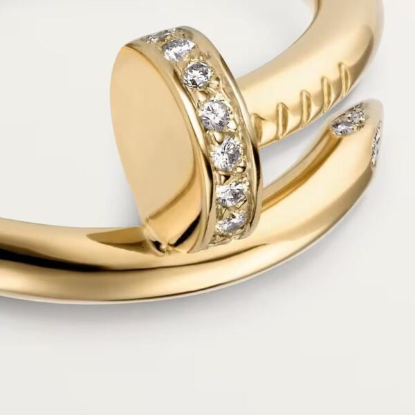 Cartier Juste un Clou ring, classic model, diamonds - Image 4
