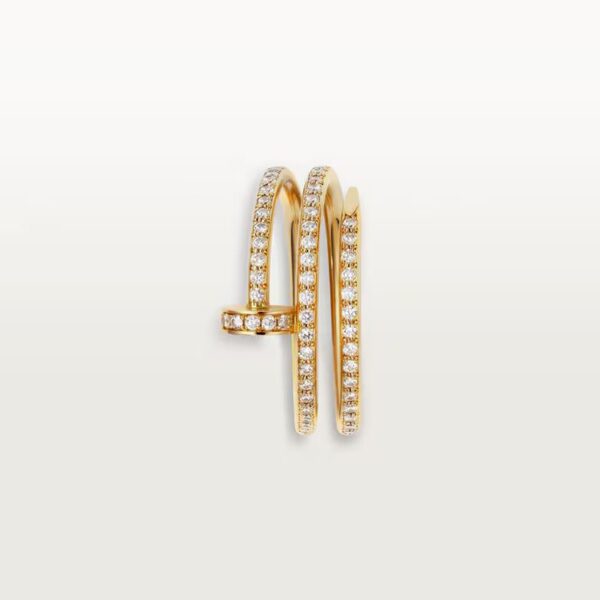 Cartier Juste un Clou ring, double, half-paved - Image 4