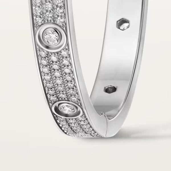 Cartier LOVE bracelet, classic model, paved, 12 diamonds - Image 3