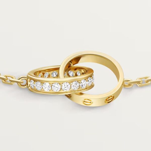 Cartier  LOVE bracelet, on chain, paved - Image 3