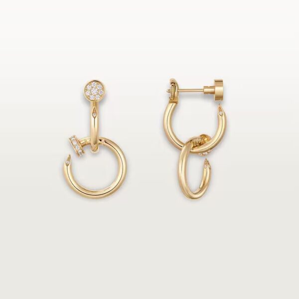 Cartier Juste un Clou earrings, double, diamonds - Image 4