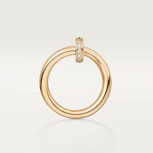 Cartier Juste un Clou ring, classic model, diamonds - Image 3
