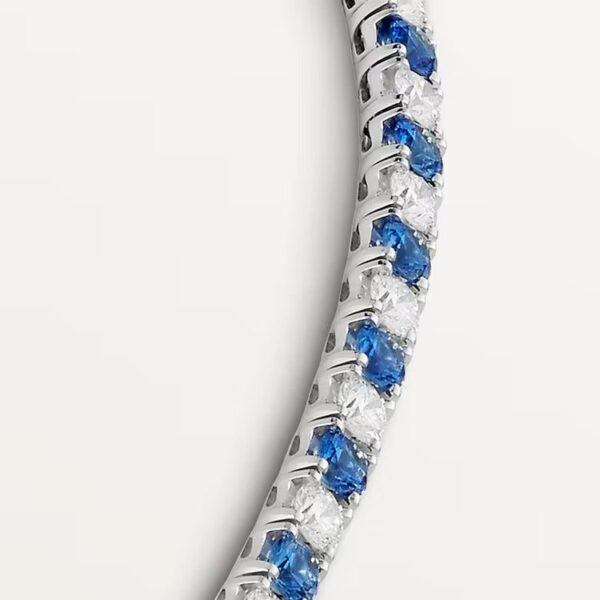 Cartier  Essential Lines necklace, brilliant-cut sapphires and diamonds - Image 4