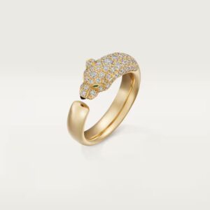 Cartier Panthère de Cartier ring, small model, half-paved