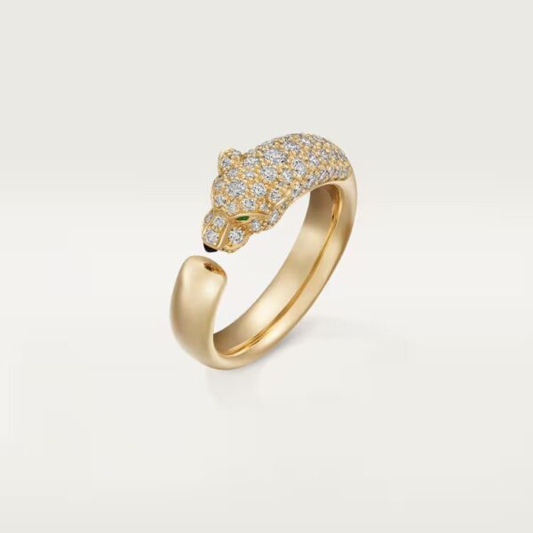 Cartier Panthère de Cartier ring, small model, half-paved