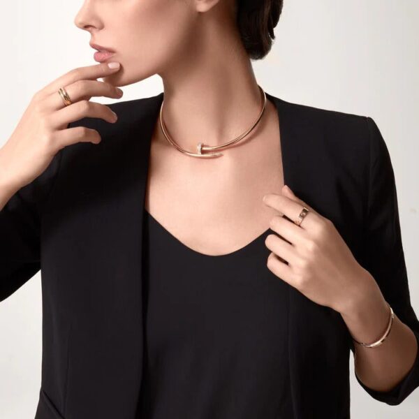 Cartier Juste un Clou torque necklace, classic model, diamonds - Image 2