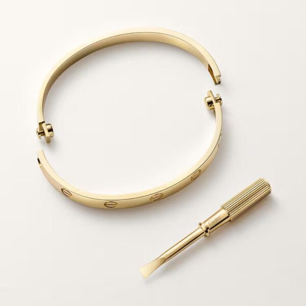 Cartier LOVE bracelet, classic model, 4 diamonds - Image 3