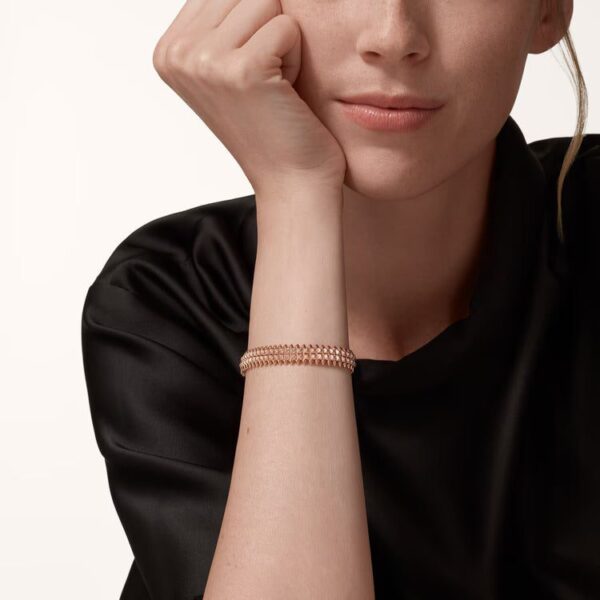 Cartier Clash de Cartier bracelet, flexible, double row, paved - Image 2