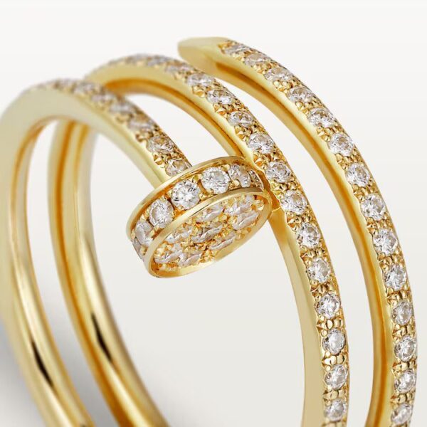 Cartier Juste un Clou ring, double, half-paved - Image 3