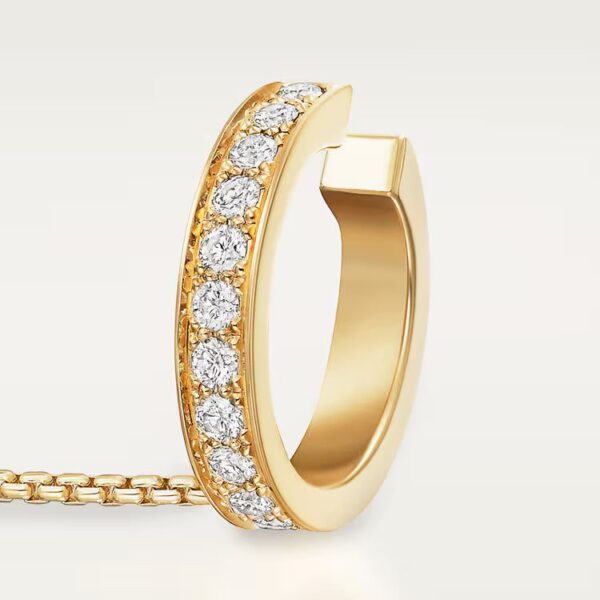 Cartier LOVE single earrings, multiwear, half-paved - Image 3