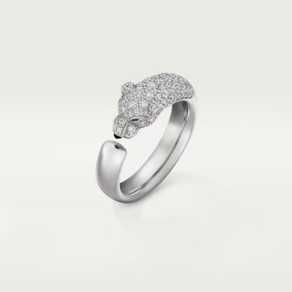 Cartier Panthère de Cartier ring, small model, half-paved - Image 6