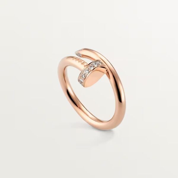 Cartier Juste un Clou ring, classic model, diamonds - Image 2