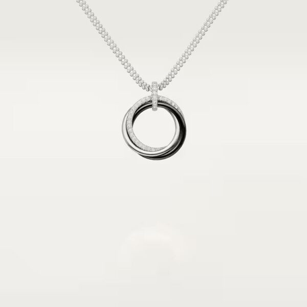 Cartier Trinity pendant, ceramic, diamonds - Image 4