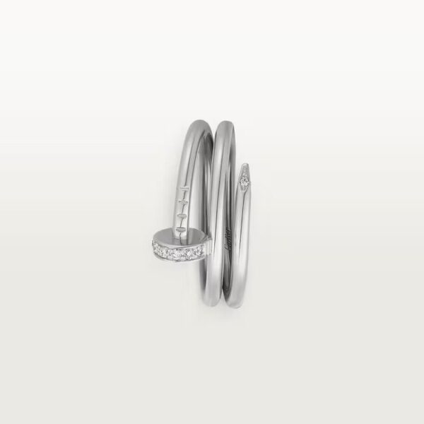 Cartier Juste un Clou ring, double, diamonds - Image 3