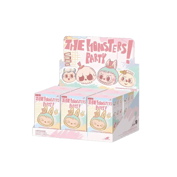 Labubu The Monsters Party Series Reversible Plush Doll Sealed Case (6 Blind Box)
