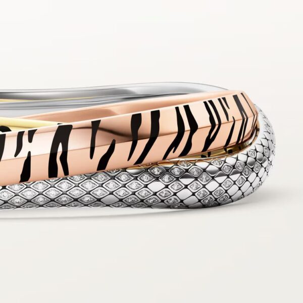Cartier Trinity bracelet, lacquer, diamonds - Image 2