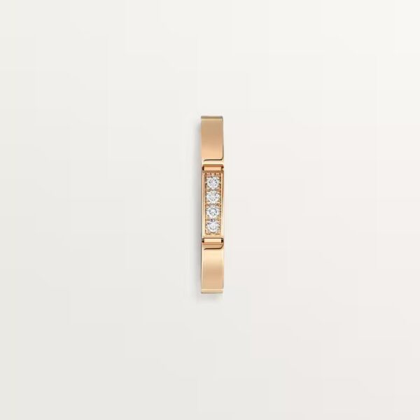 Cartier Maillon Panthère wedding band, 2.5 mm width, 4 diamonds - Image 2