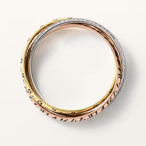 Cartier Trinity bracelet, lacquer, diamonds - Image 3