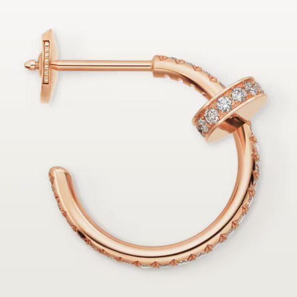 Cartier Juste un Clou hoop earrings, small model, paved - Image 4