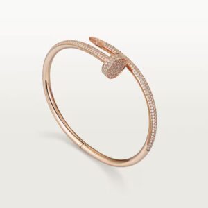 Cartier Juste un Clou bracelet, classic model, half-paved