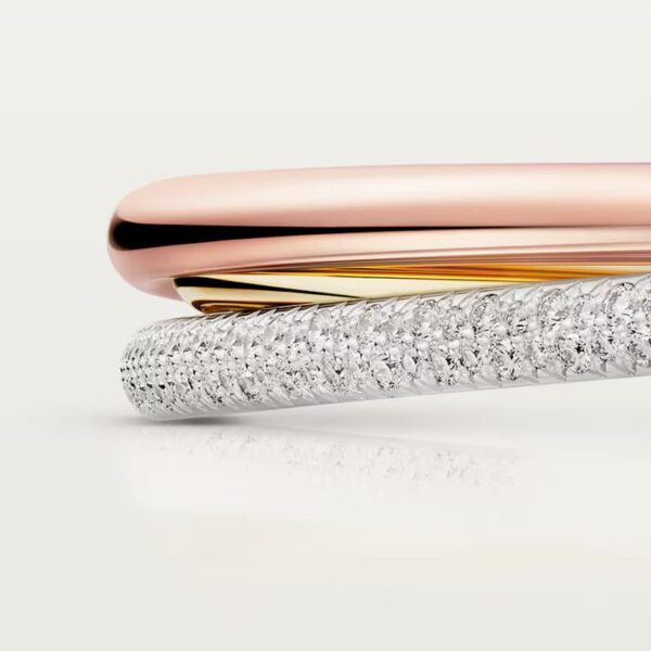 Cartier  Trinity bracelet, small model, half-paved - Image 3