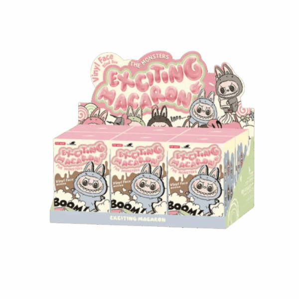 Pop Mart Labubu The Monsters Tasty Macarons Vinyl Face Sealed Case (6 Blind Boxes)