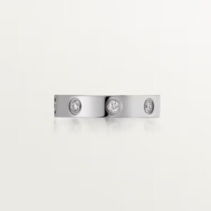 Cartier LOVE ring, small model, 8 diamonds