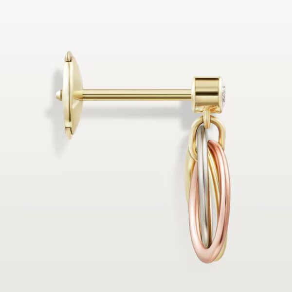 Cartier Trinity earrings, brilliant-cut diamonds - Image 4