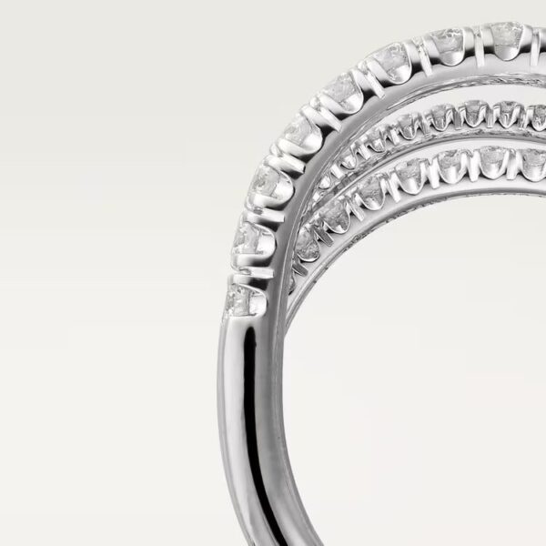 Cartier Agrafe ring, half-paved - Image 4
