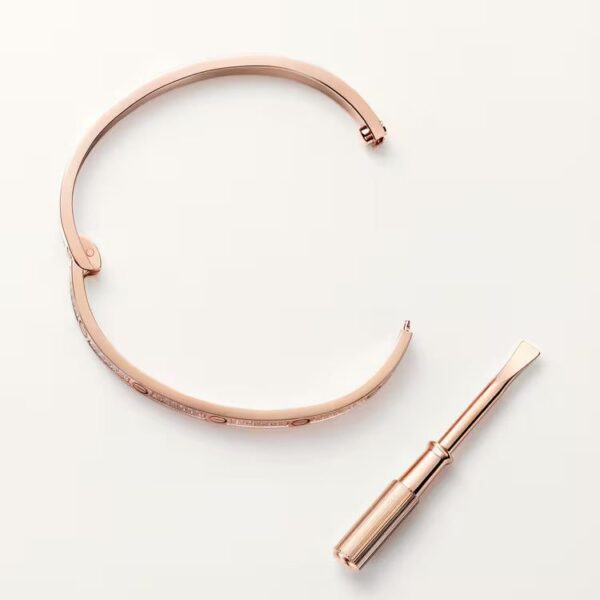 Cartier LOVE bracelet, small model, paved - Image 4