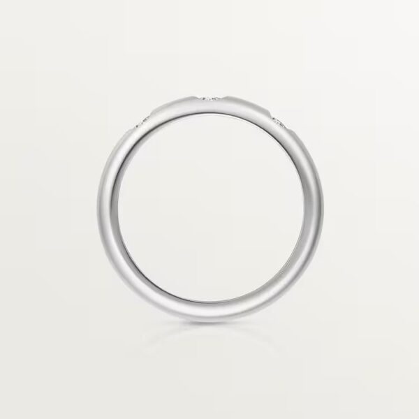 Cartier 1895 wedding band, 2.6 mm width, 3 diamonds - Image 4